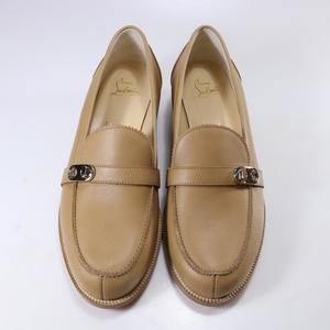 Christian Louboutin LOCK ME ME MOC Turnlock Leather Loafer Flat